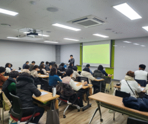 Lớp học tại Trường Đại học Khoa học và Sức khỏe Chungbuk 