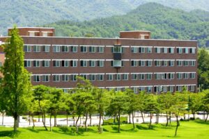 Đại học Khoa học và Sức khỏe Chungbuk có rất nhiều cây xanh