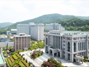 Trường Đại học Baekseok có cảnh quan rất hữu tình