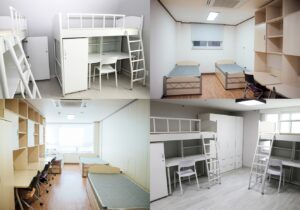 Phòng ký túc xá tại Viện Khoa học và Công nghệ Busan