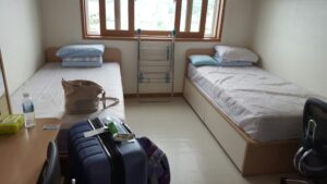 Một phong ký túc xá tại Đại học Hallym