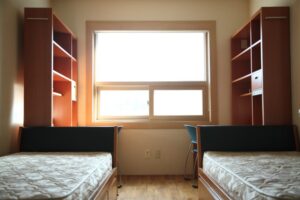 Một trong các phòng ký túc xá sinh viên trường Đại học Wonkwang