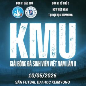 Du Học KINSA Đồng Hành Cùng Giải Bóng Đá Sinh Viên KMU